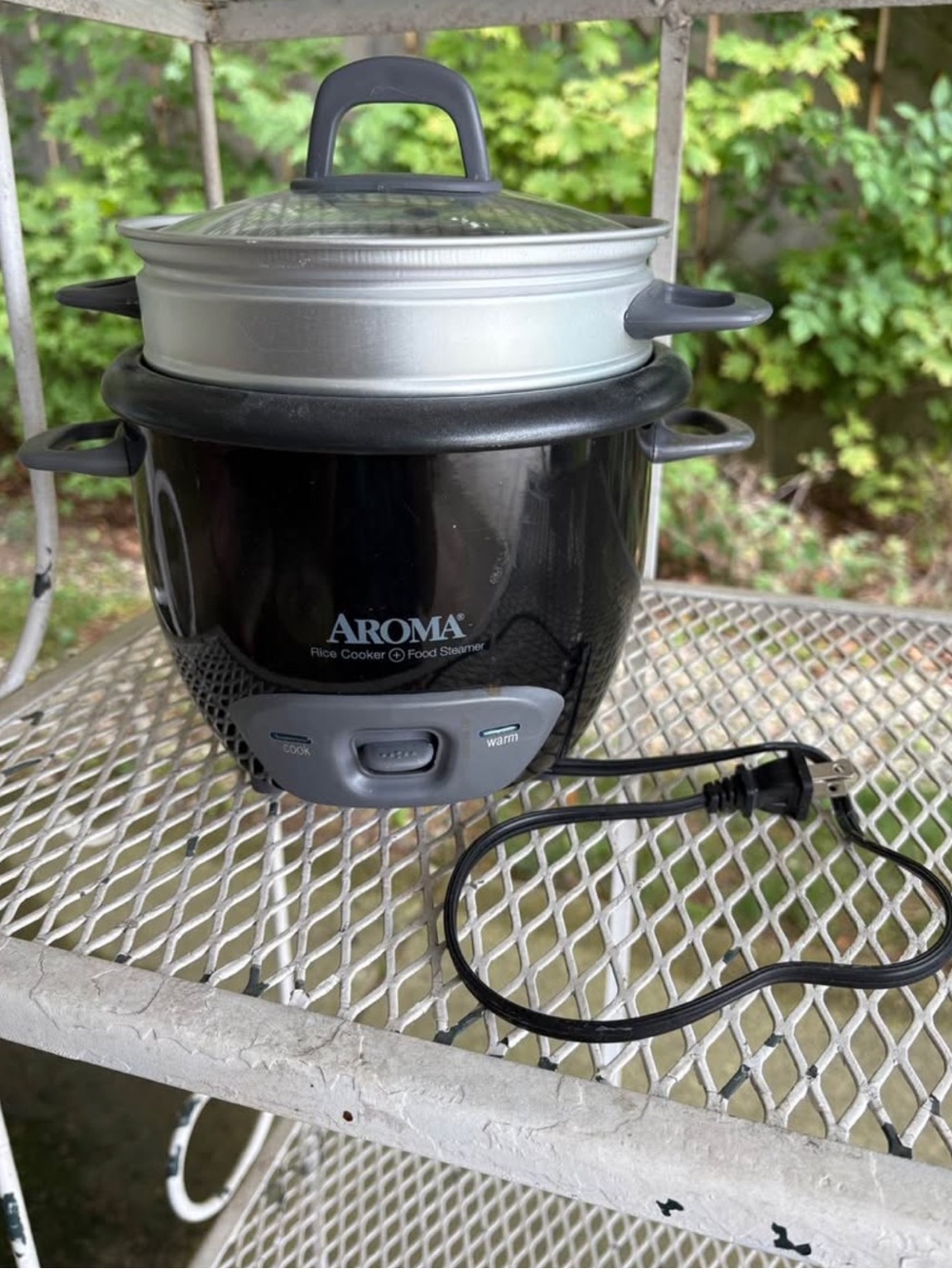 AROMA 6-CUP POT STYLE RICE COOKER AND FOOD STEAMER
